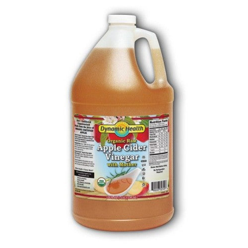 Apple Cider Vinegar W Mother Certified Organic Dynamic Health 128 Oz Liquid