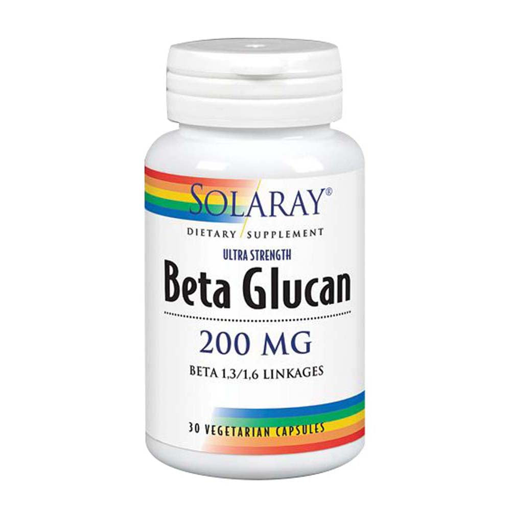 Solaray Beta Glucan 200mg, 30 Vegetarian Capsules