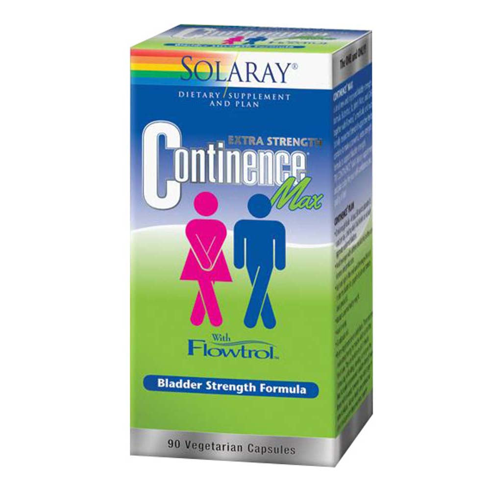 Solaray Continence Max With Flowtrol, 90 Vegetarian Capsules