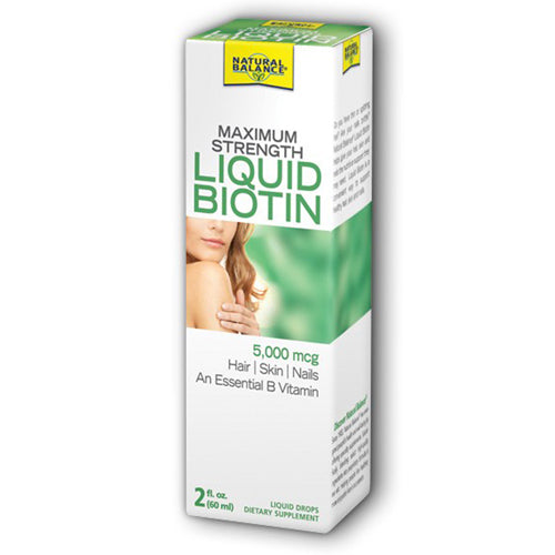Liquid Biotin 5 000 Mcg, 2 OZ, By Natural Balance