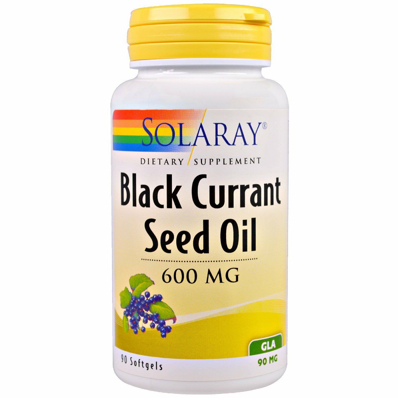 Solaray Black Currant Seed Oil 600 Mg, 90 Softgels