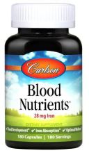 Carlson Labs Blood Nutrients 28 Mg Iron Cápsulas