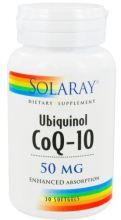 Solaray Ubiquinol Co-Q 10 50 Mg 30 Pearls