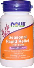 NOW Foods Seasonal Rapid Relief With Emiq 30 Capsules