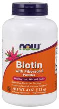 Now Foods Biotin With Fibersol-2 Powder 113 G