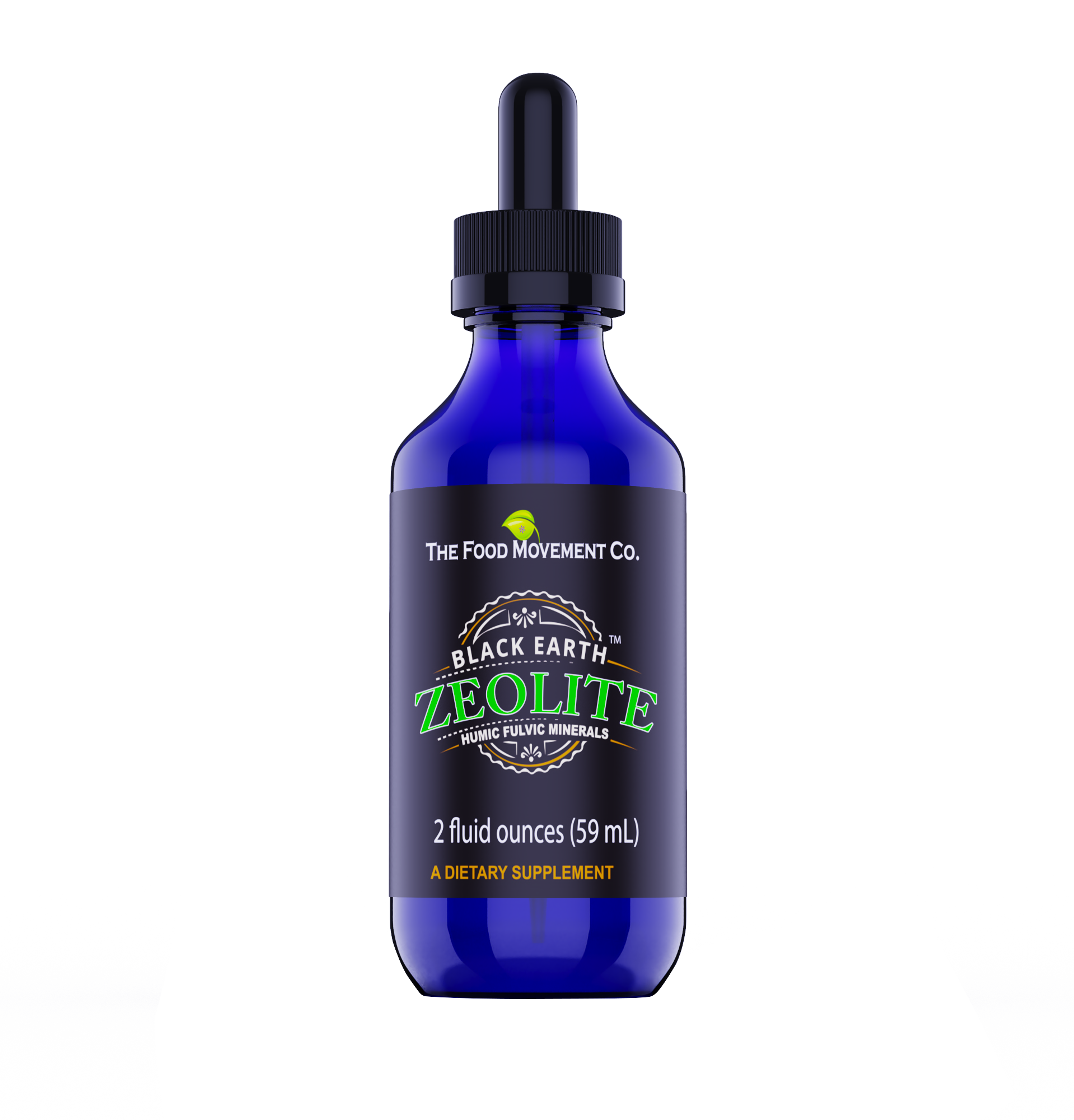 The Food Movement - Black Earth Zeolite - 2 fl oz - Highland Health Foods