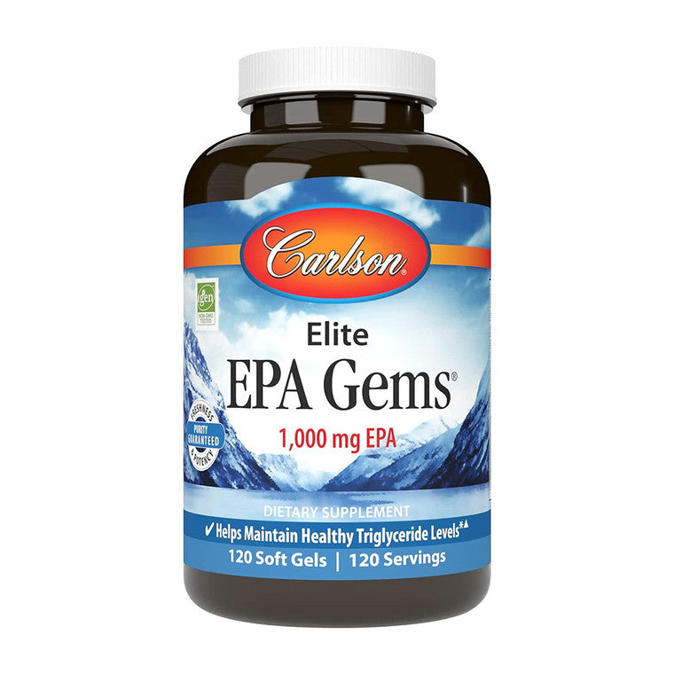 Carlson Labs Elite EPA Gems, 1000 Mg EPA, Norwegian, Wild Caught, Sustainably Sourced