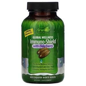 Irwin Naturals Global Wellness Immuno Shield With Elderberry, 60 Sg