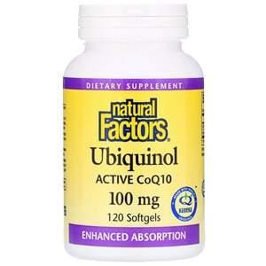 Natural Factors Ubiquinol Active Coq10 100 Mg, 30 Softgels