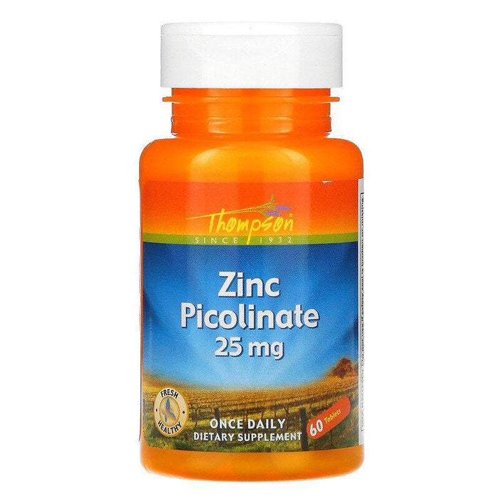 Thompson Zinc Picolinate, 25 Mg, 60 Tablets, From Nutritional