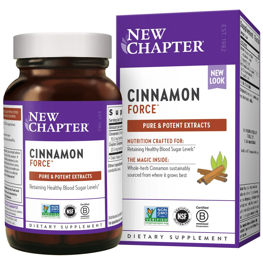 New Chapter - Cinnamon Force - 60 Vcaps – Highland Health Foods