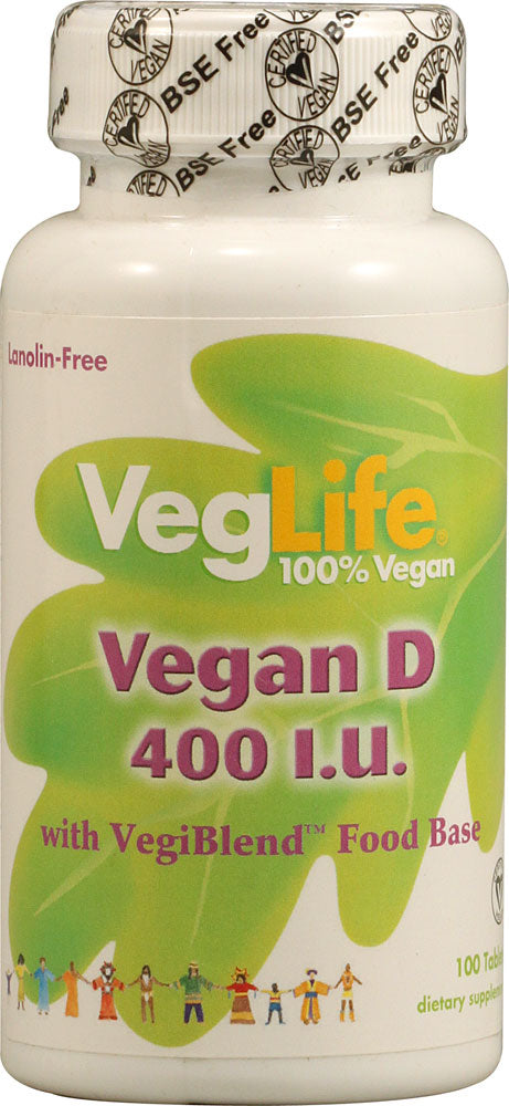 VegLife Vegan D 400 I.U. Tablets