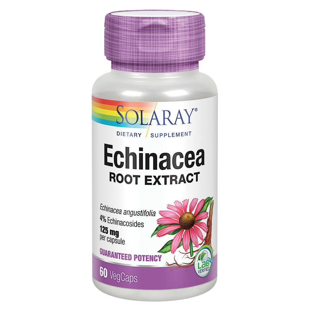 Solaray Echinacea Angustifolia Extract -- 125 Mg - 60 Capsules