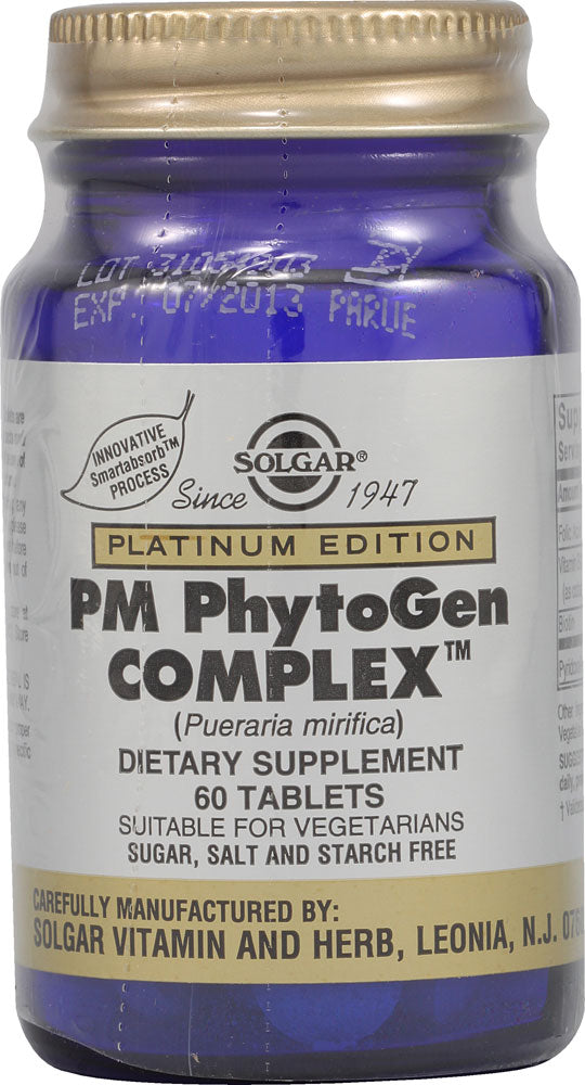 Solgar Platinum Edition, PM PhytoGen Complex, 60 Tablets
