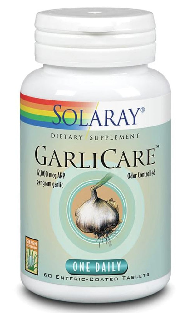 Solaray GarliCare 12000mcg, 60 Enteric Coated Tablets