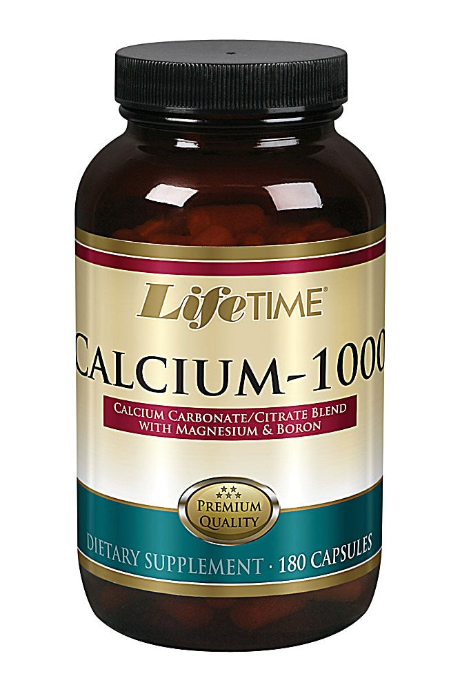 Lifetime Calcium Citrate 1000 With Magnesium And Boron -- 180 Capsules