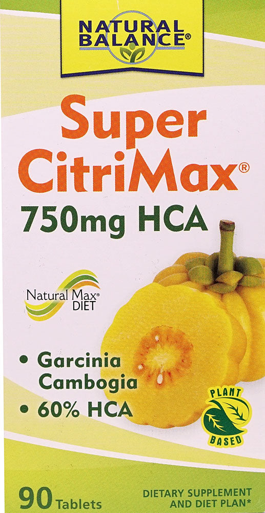 Natural Balance, Super CitriMax, 375 Mg, 90 Tablets
