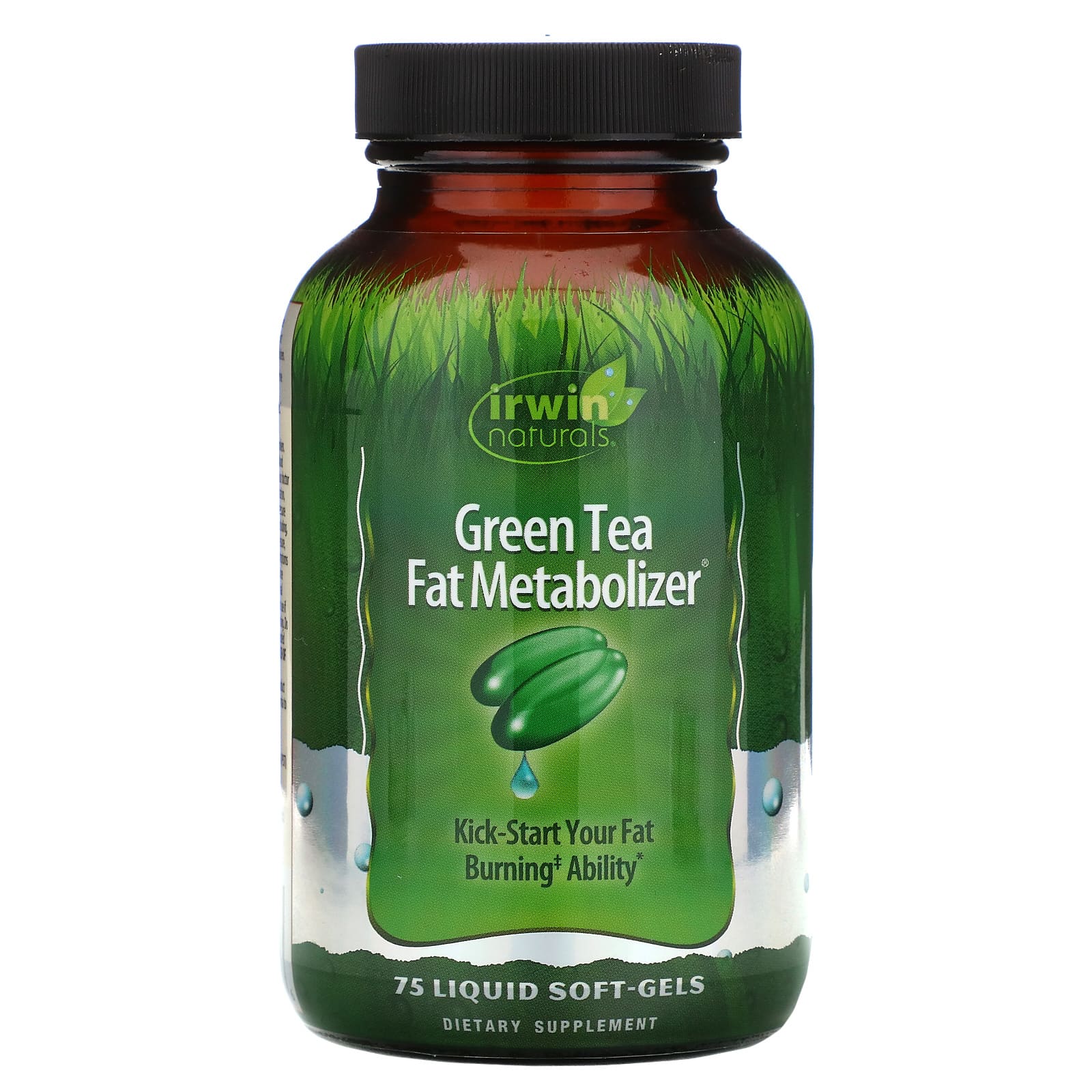 Irwin Naturals Green Tea Fat Metabolizer Dietary Supplement Liquid Softgels