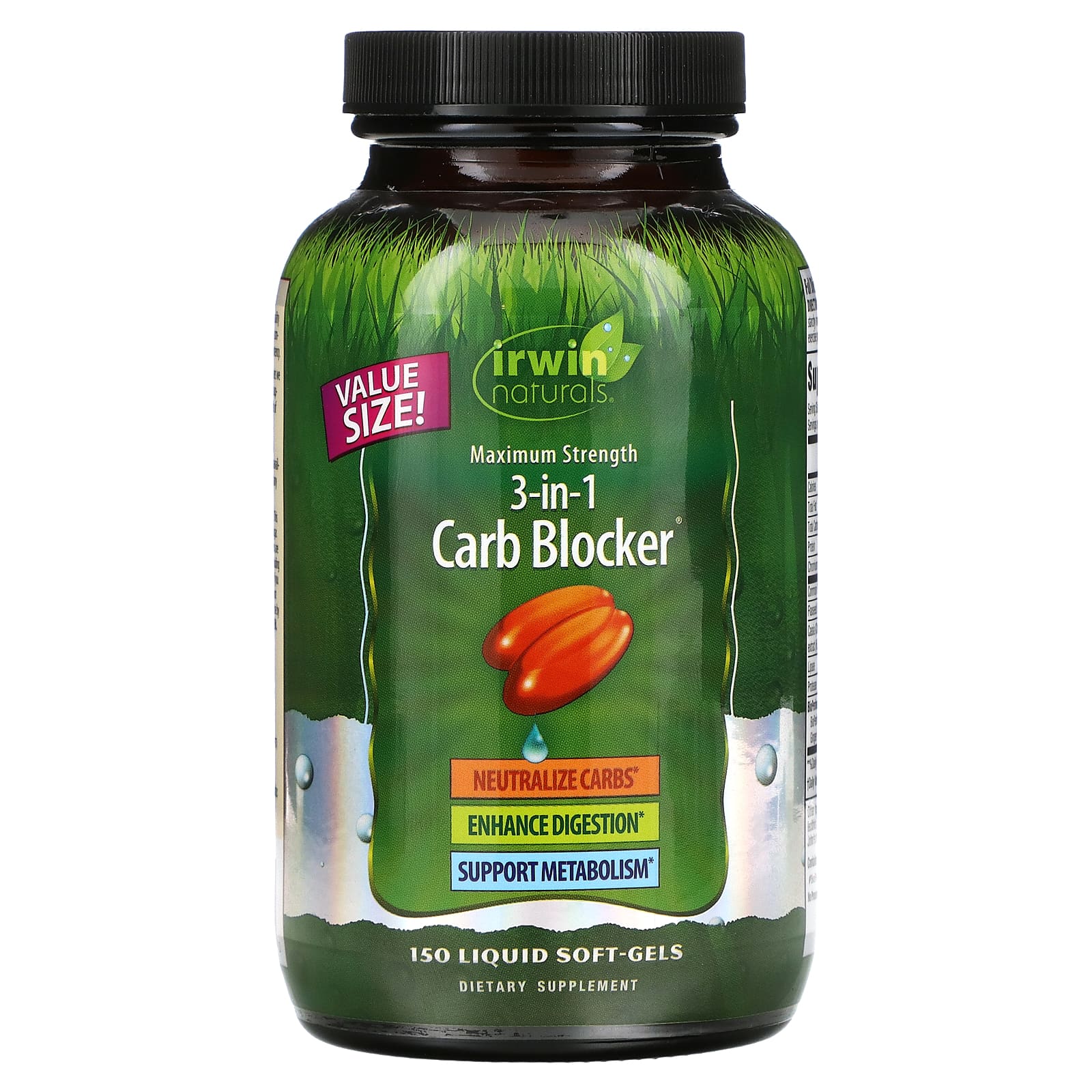 Irwin Naturals Weight Loss Supplements Maximum Strength 3-in-1 Carb Blocker