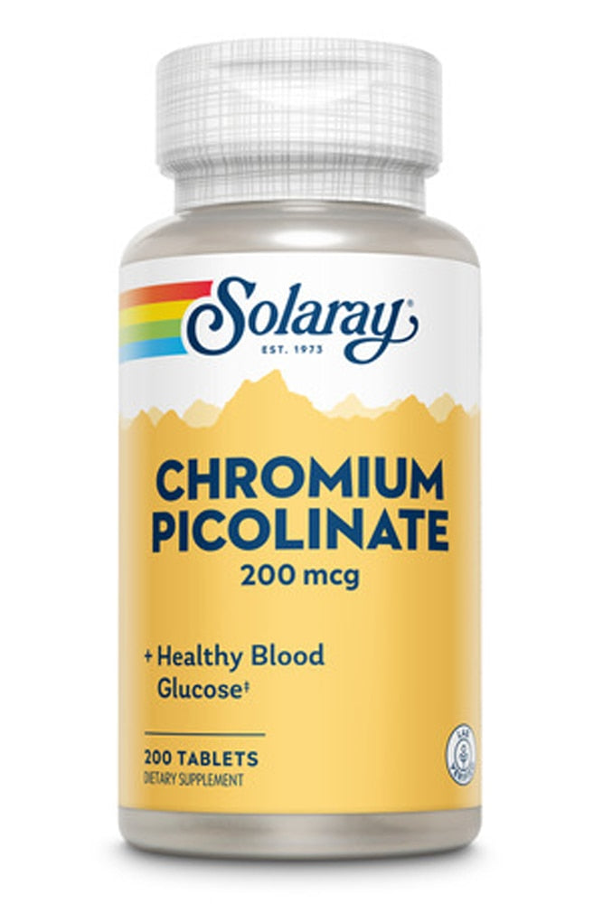 Solaray Chromium Picolinate 200, 200 Tablets