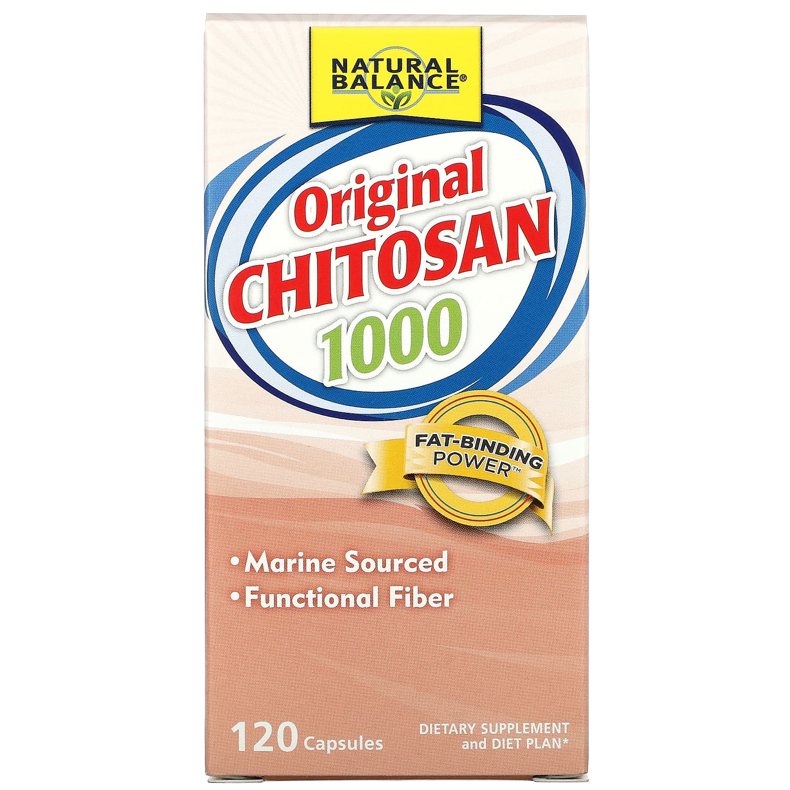 Natural Balance Original Chitosan, 250 Mg, 120 Capsules