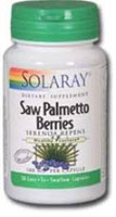 Solaray Saw Palmetto Berries -- 580 Mg - 100 Capsules
