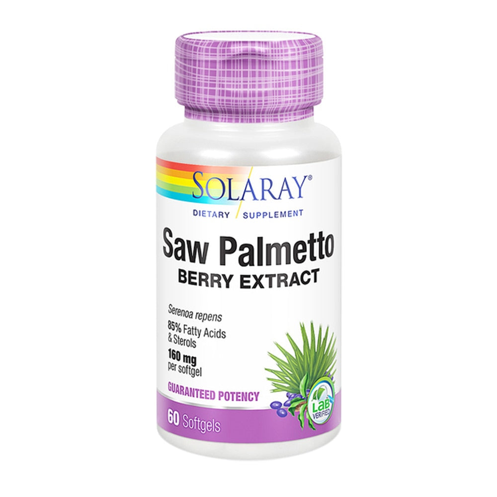 Solaray Saw Palmetto Berry Extract -- 160 Mg - 60 Softgels