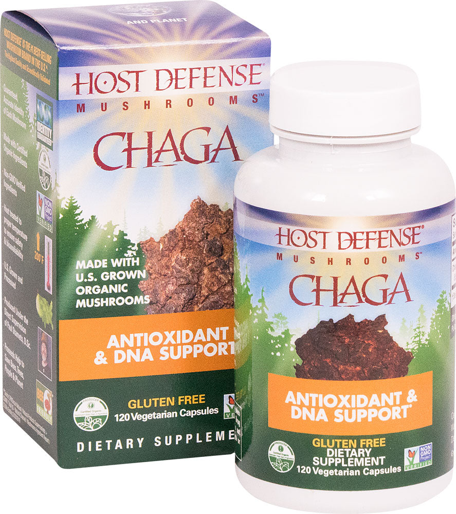 Host Defense Fungi Perfecti, Chaga, 120 Vegetarian Capsules