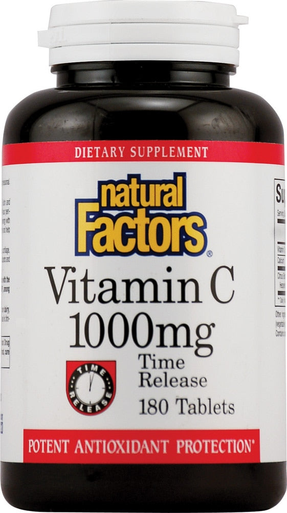 Natural Factors Vitamin C 1, 000 Mg Time Release, 180 Tablets