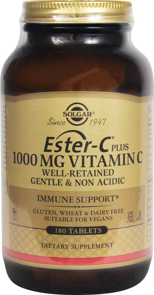 Solgar Ester-C Plus Vitamin C -- 1000 Mg - 180 Tablets