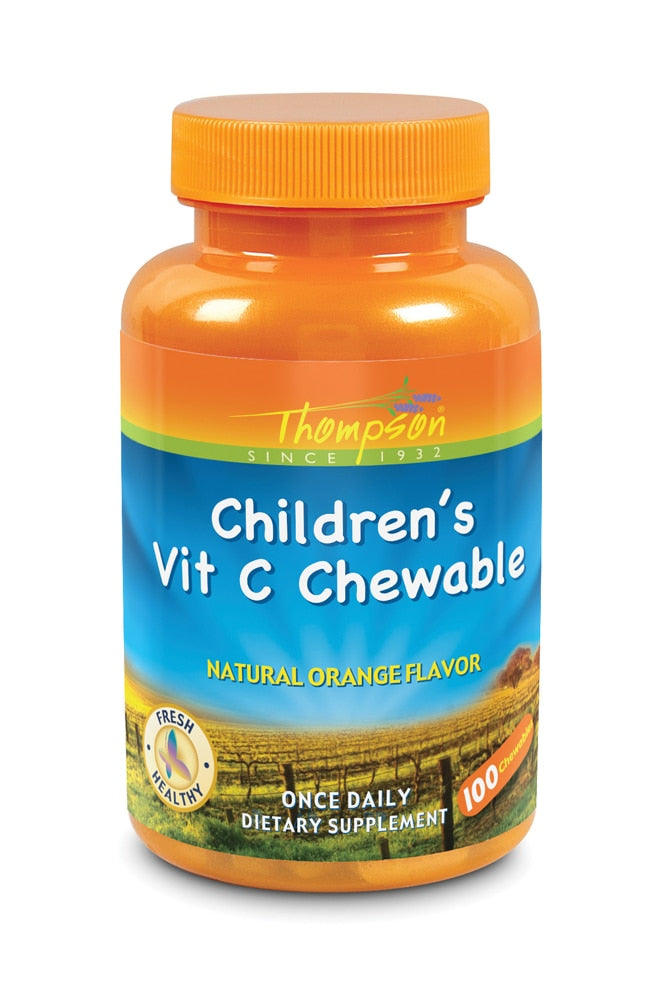 Thompson Vitamin C CHILDREN'S - ORANGE FLAVOR, 100 Tabs