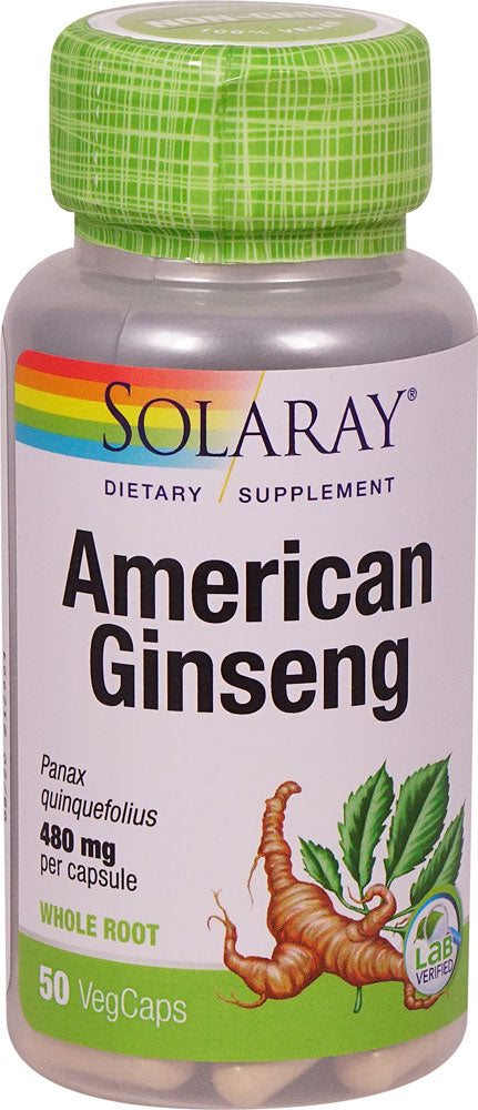Solaray Ginseng Root American 480 Mg