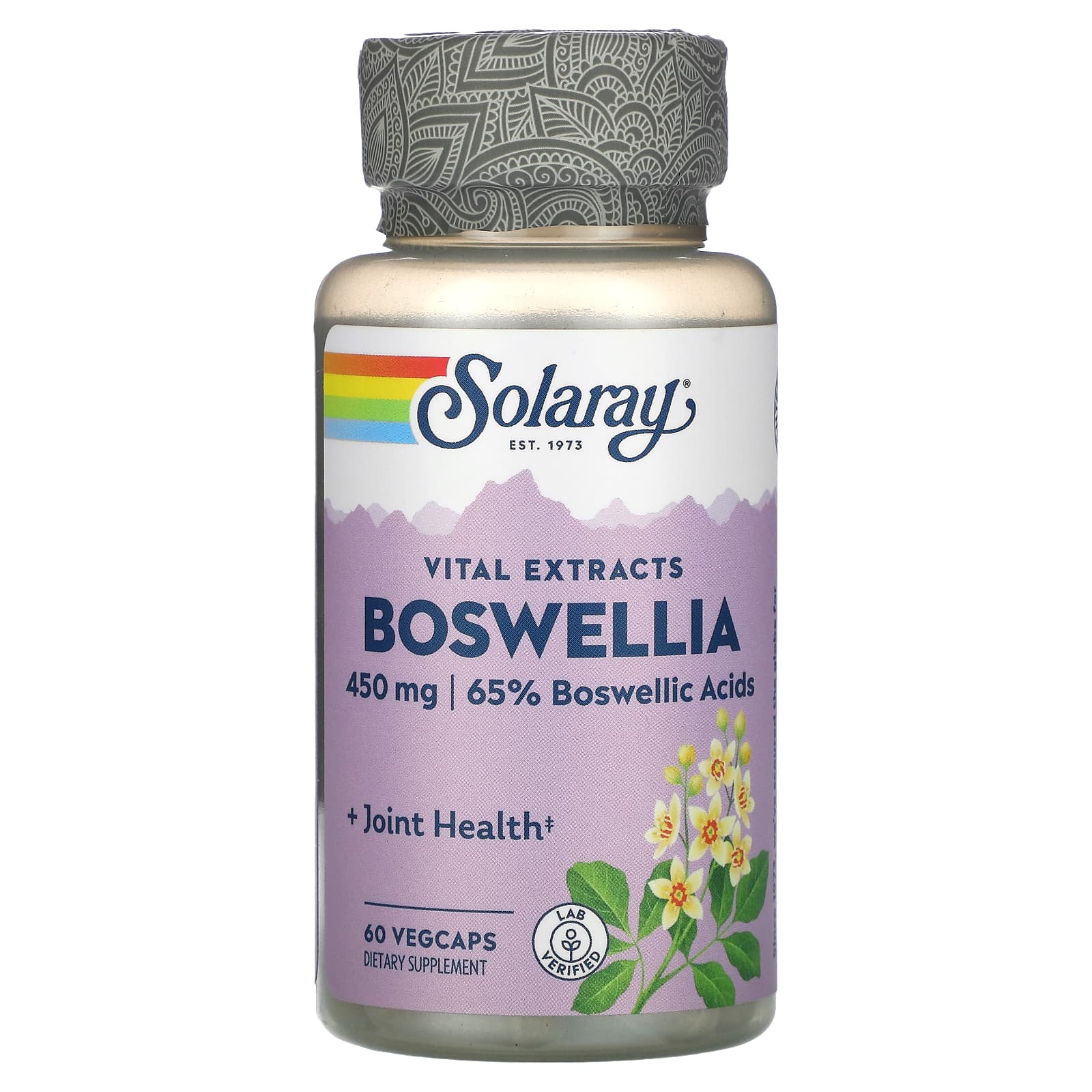 Solaray Boswellia -- 450 Mg - 60 Vegetarian Capsules