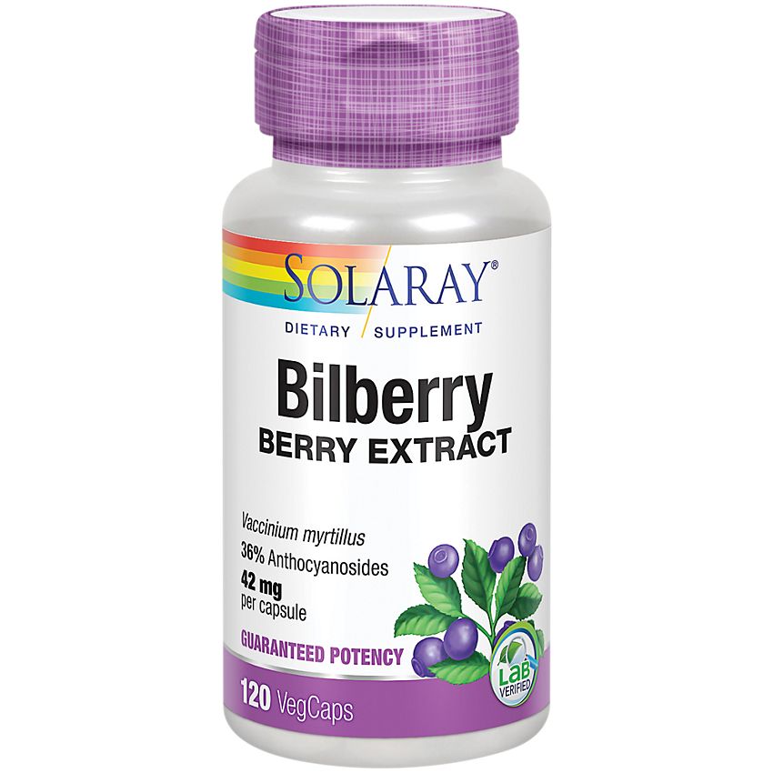 Solaray Bilberry Berry Extract 42 Mg