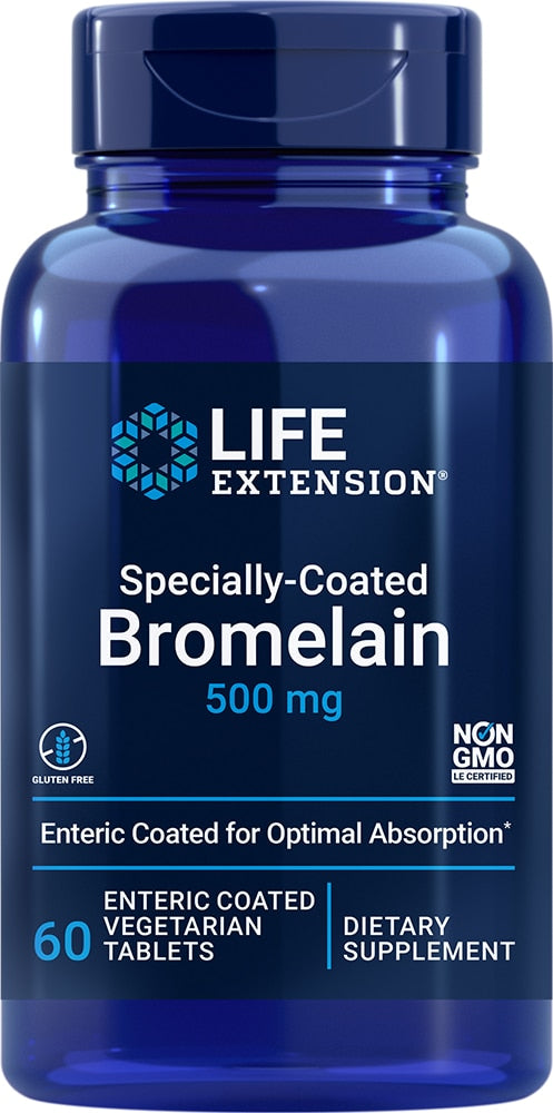 Life Extension Bromelain Specially Coated 500 Mg, 60 Tablets