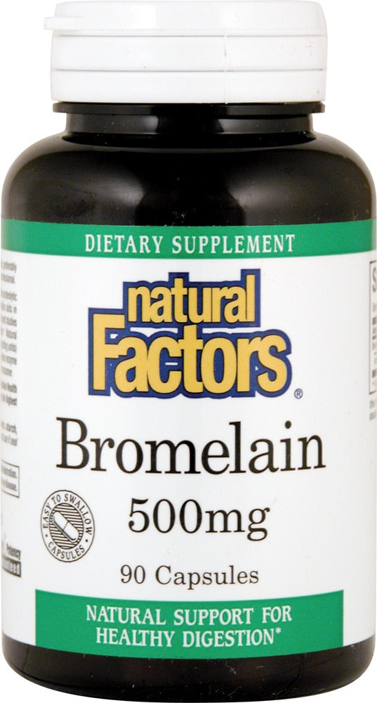Natural Factors Bromelain 500 Mg, 90 Capsules