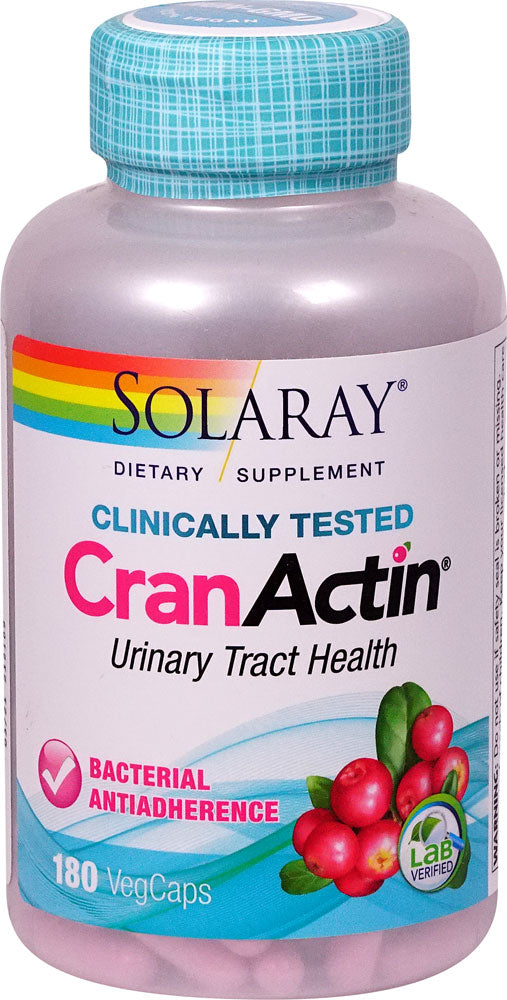 Solaray Cranactin Cranberry AF Extract Capsules, 400 Mg