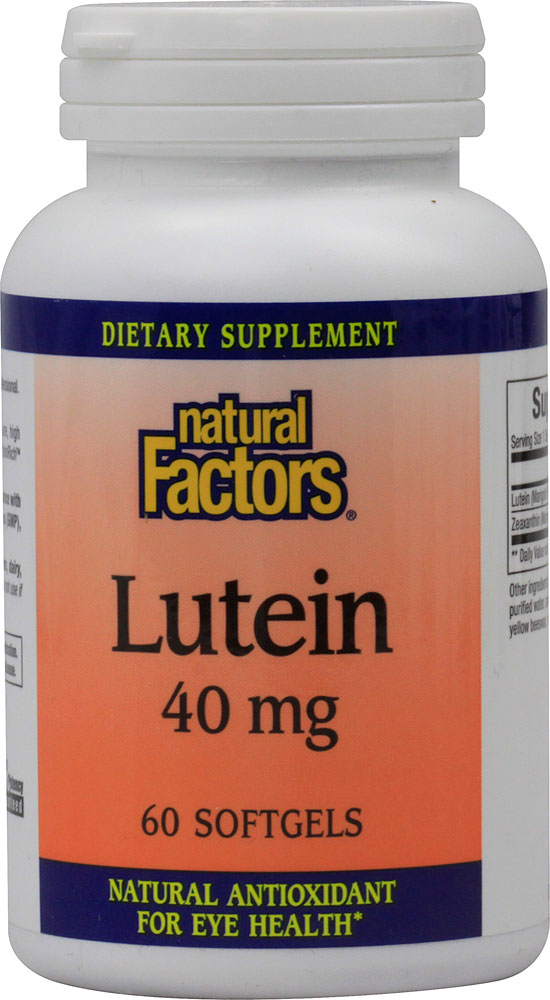 Natural Factors Lutein 40 Mg, 30 Softgels