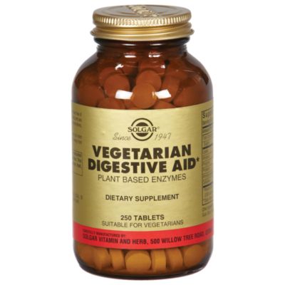 Solgar Vegetarian Digestive Aid Tablets Chewable 250 Tabs