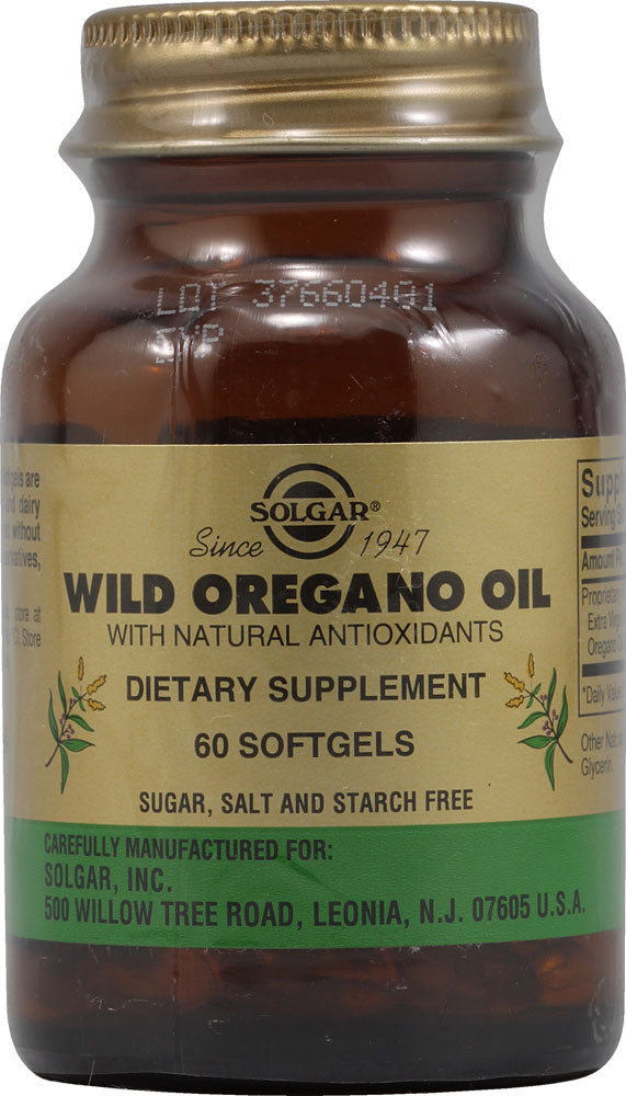 Solgar Wild Oregano Oil 175 Mg