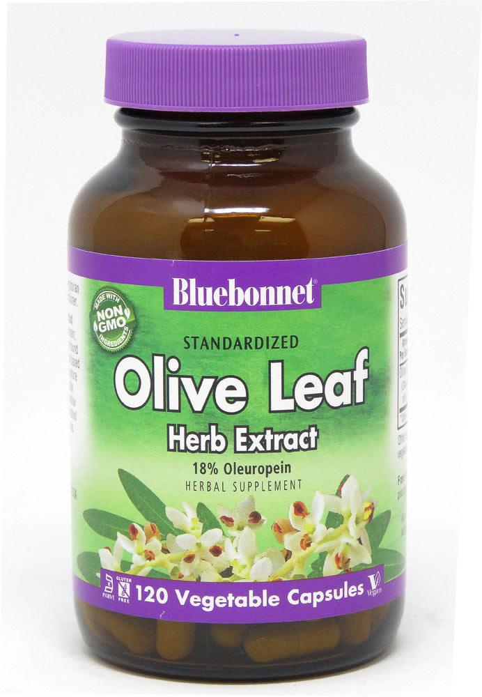 Bluebonnet Nutrition Olive Leaf Herb Extract -- 120 Vcaps