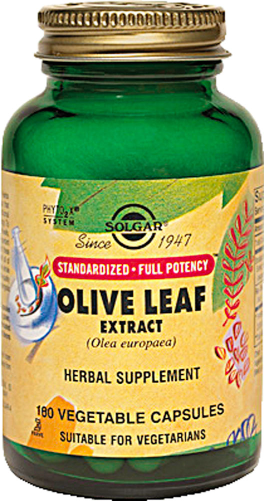 Solgar Olive Leaf Extract, 180 Veggie Caps