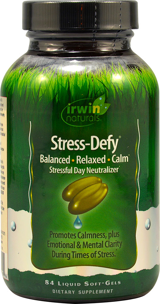 Irwin Naturals Stress-Defy Dietary Supplement Liquid Soft-Gels - 84ct