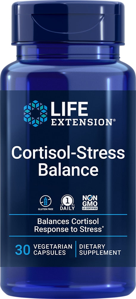 Life Extension Cortisol-Stress Balance -- 30 Vegetarian Capsules
