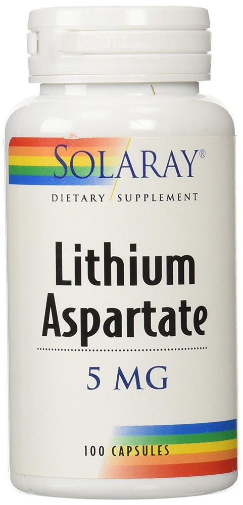 Solaray Lithium Aspartate 5 Mg