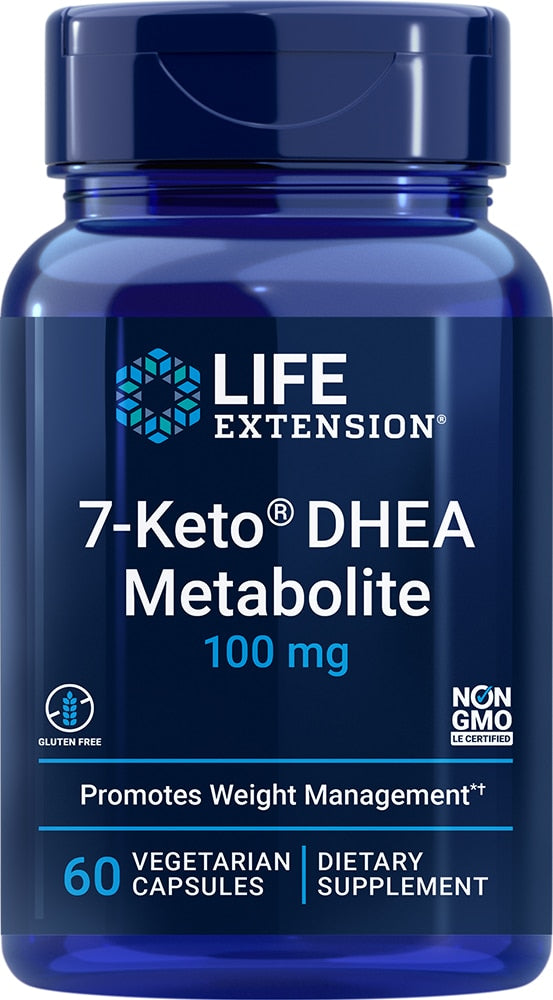 Life Extension 7-Keto DHEA Metabolite, 100 Mg, 60 Vegetarian Capsules