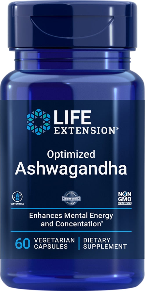 Life Extension Optimized Ashwagandha Extract 60 Veggie Capsules