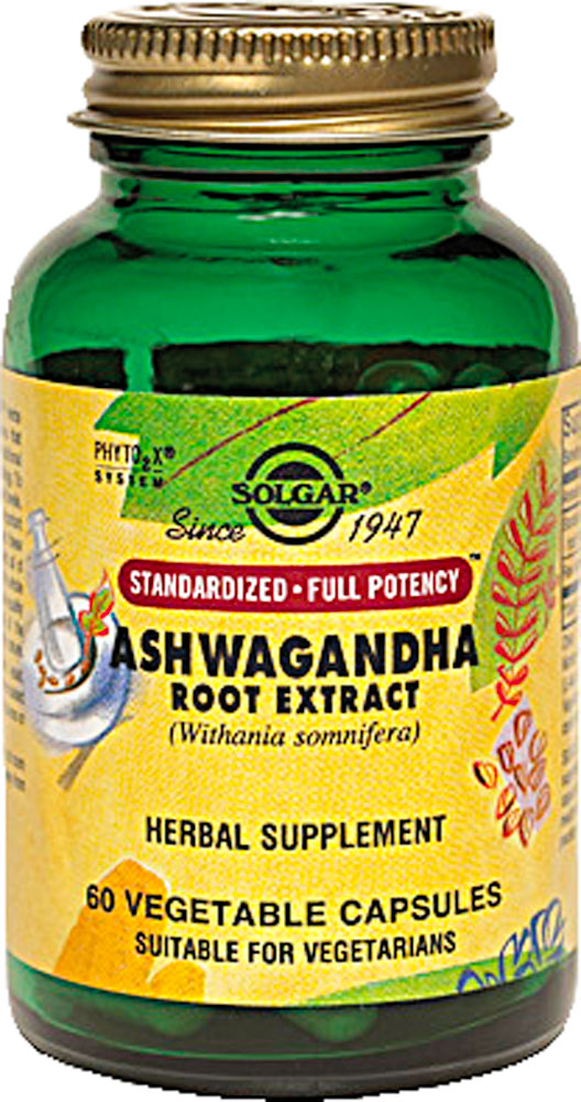 Solgar Ashwagandha Root Extract -- 60 Vegetable Capsules