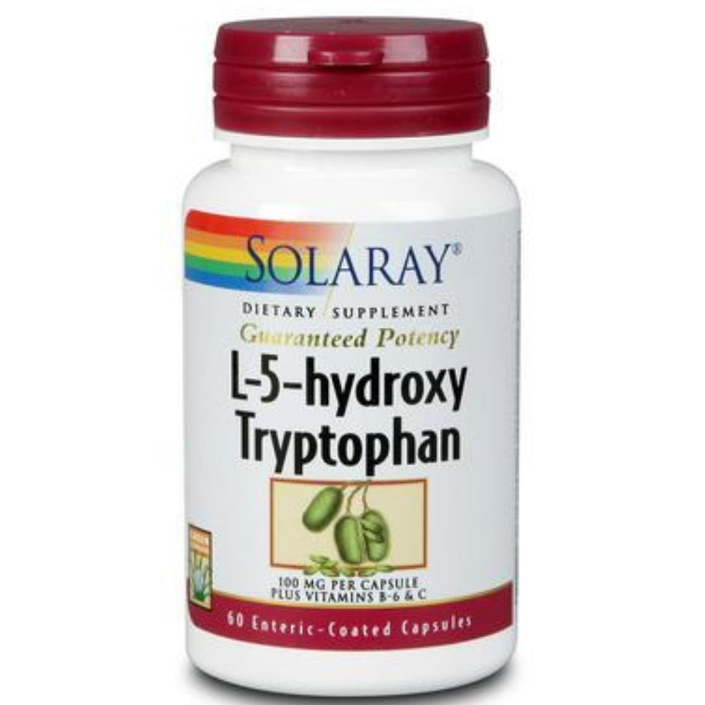 Solaray L-5-hydroxy Tryptophan -- 100 Mg - 60 Enteric-Coated Capsules