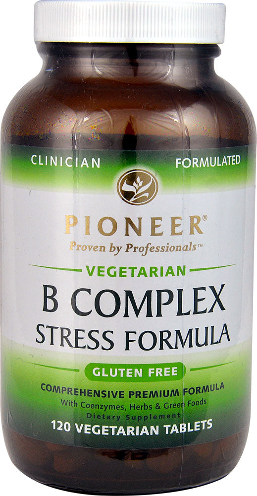 Pioneer B Complex Stress Formula -- 120 Vegetarian Tablets